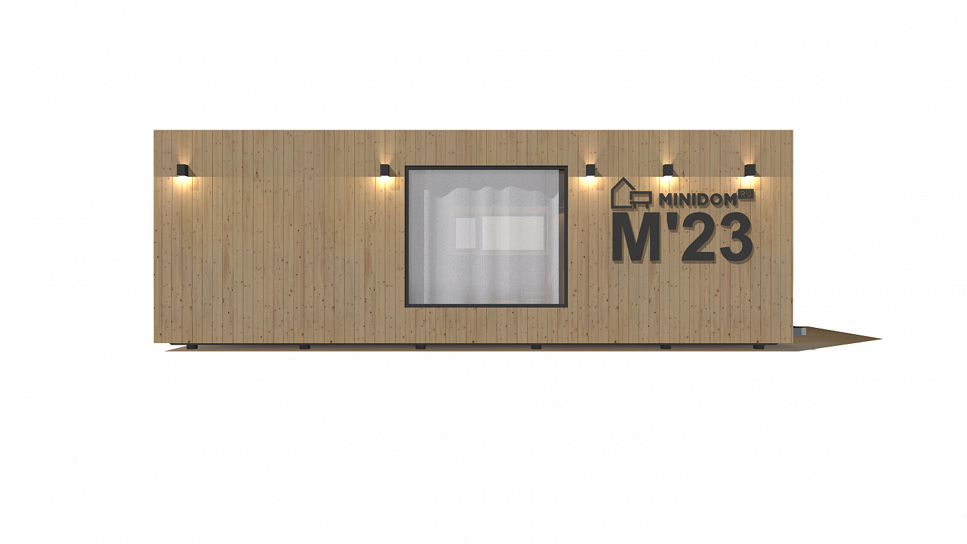Модульный дом М`23 (2,5x9м)