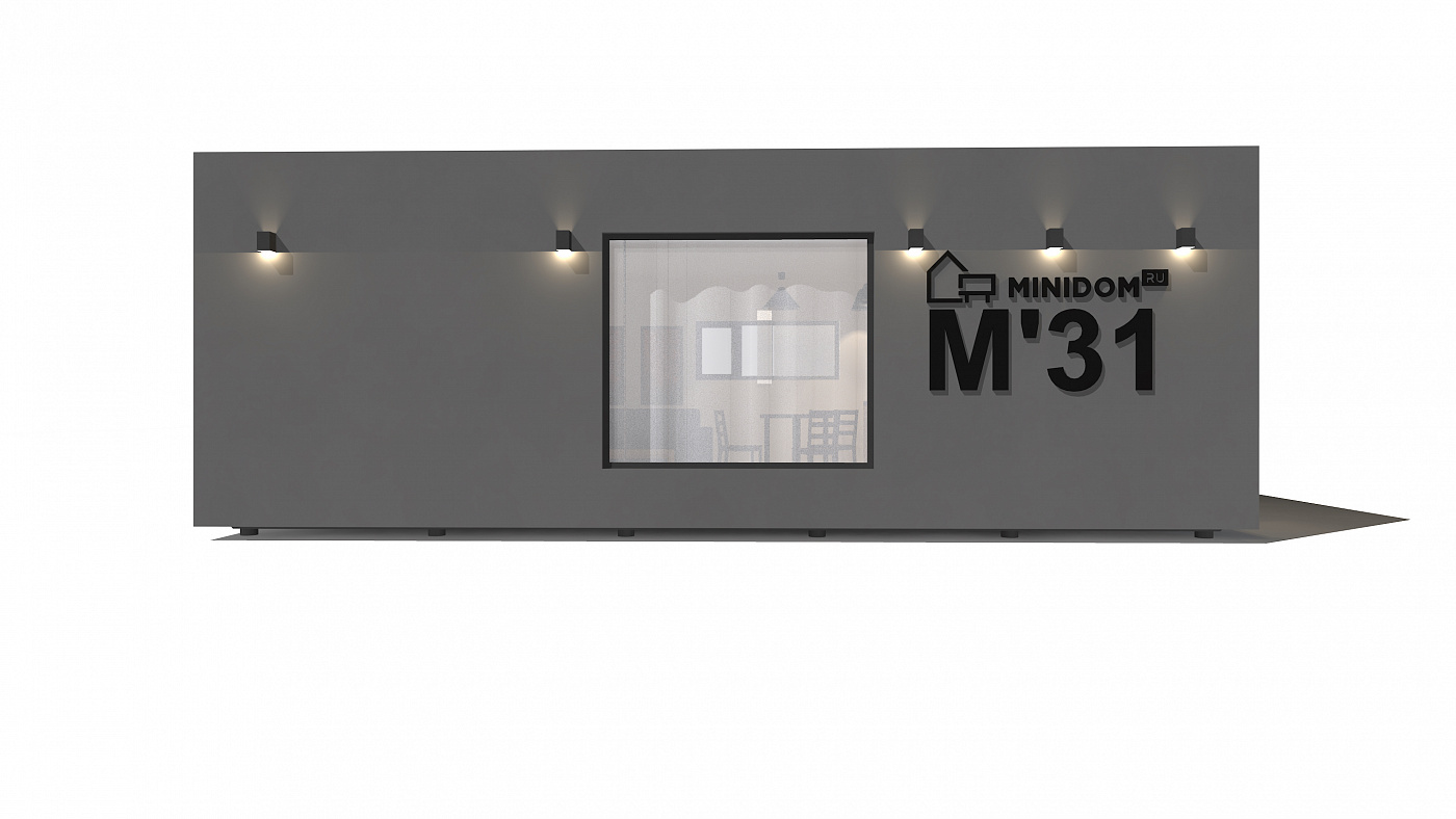 Модульный дом М`31 (3,45x9м)